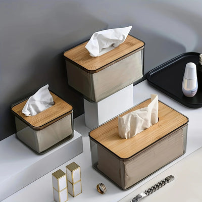 Nordic Minimalist Wooden Tissue Box Cover Holder - Luvasmr