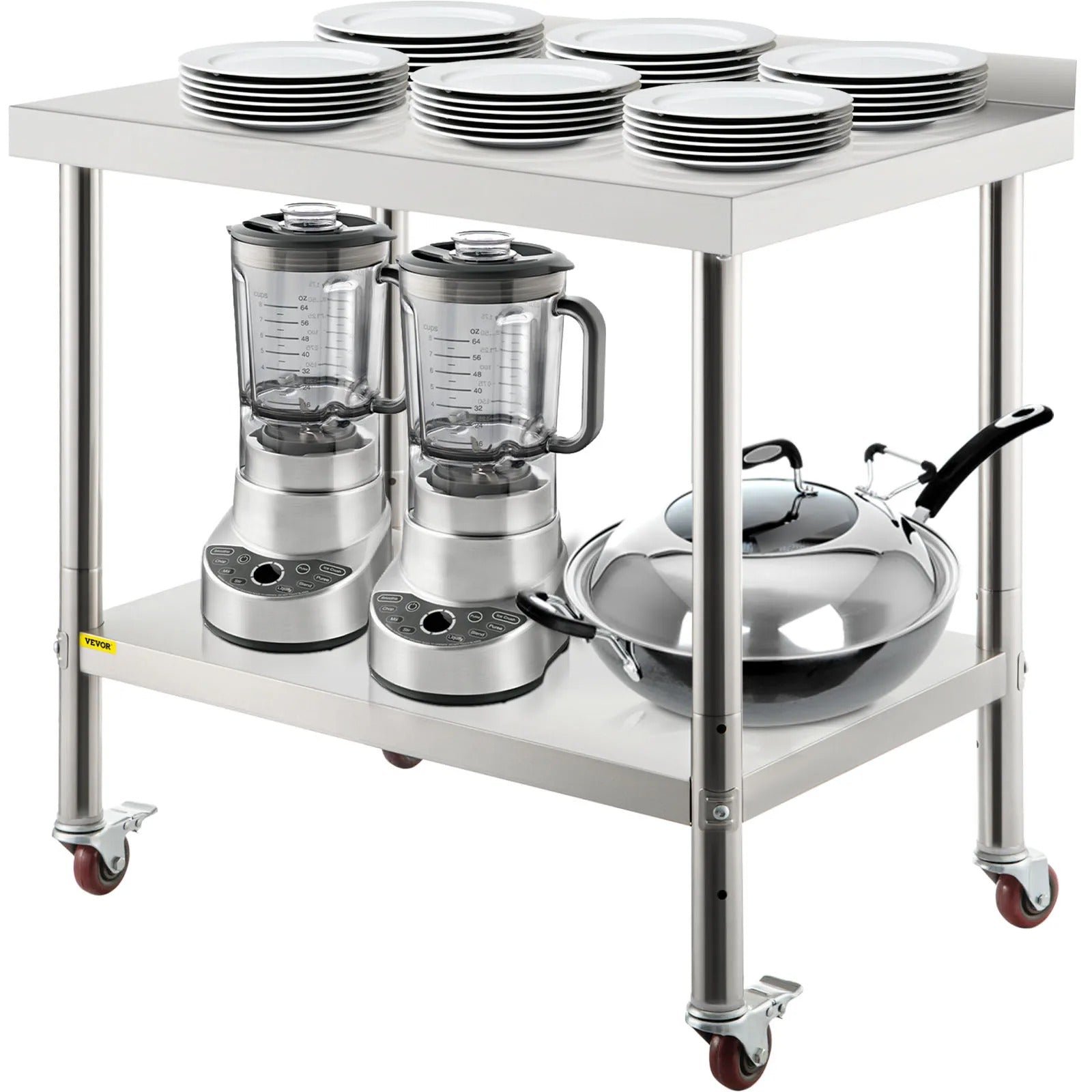 Kitchen Stainless Steel Roller Work Table