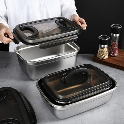 Stainless Steel Refrigerator Freezer Lunch Box