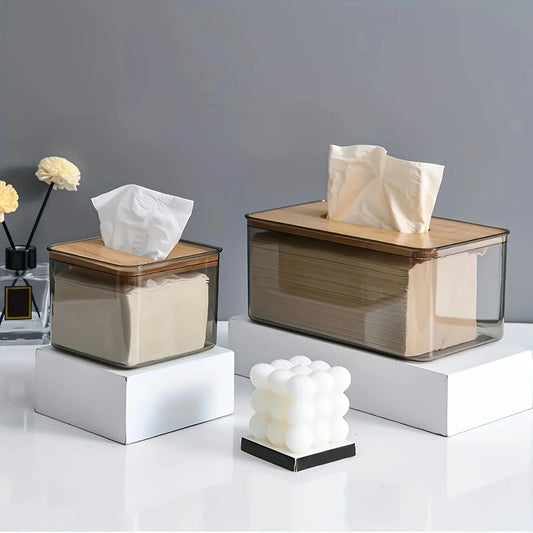 Nordic Minimalist Wooden Tissue Box Cover Holder