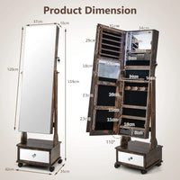 Modern Jewellery Cabinet with Mirror