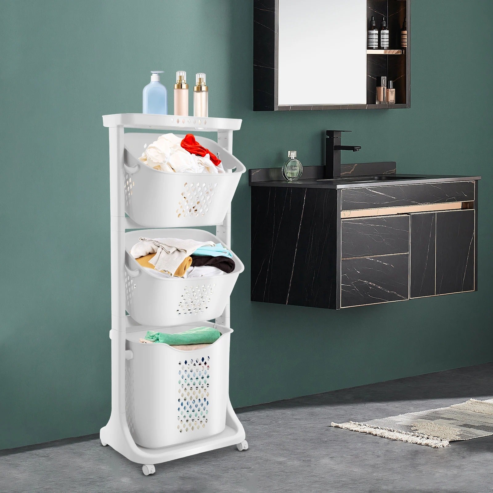 3-Layer Rolling Storage Basket