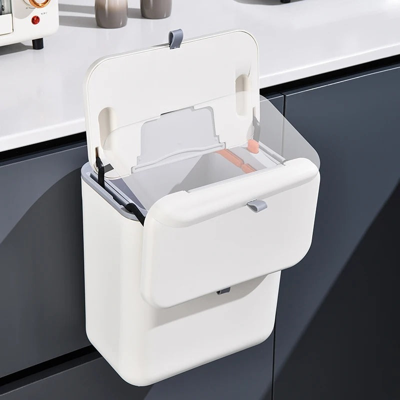 Smart Slide Lid Hanging Trash Can - Luvasmr