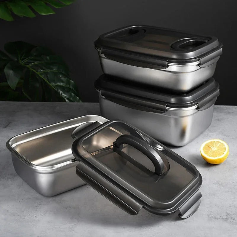 Stainless Steel Refrigerator Freezer Lunch Box