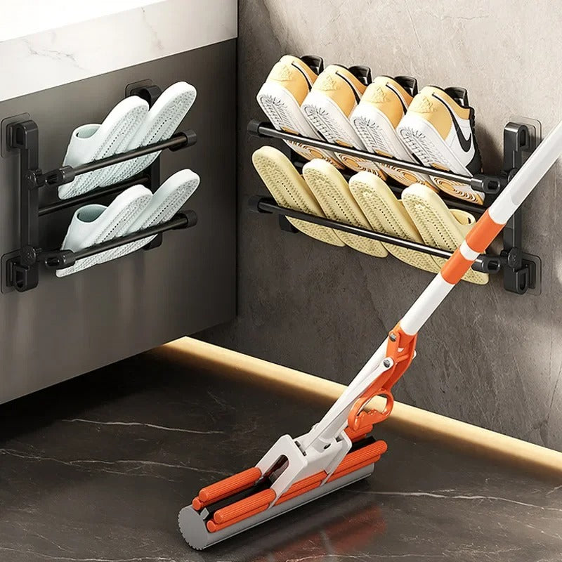 Wall-Mounted Non-Perforated Shoe Rack - Luvasmr