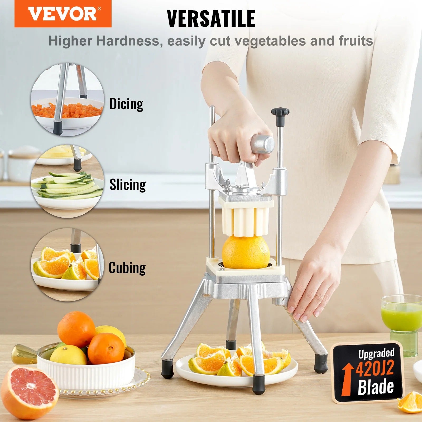 Manual Fruit Vegetable Dicer Cutter