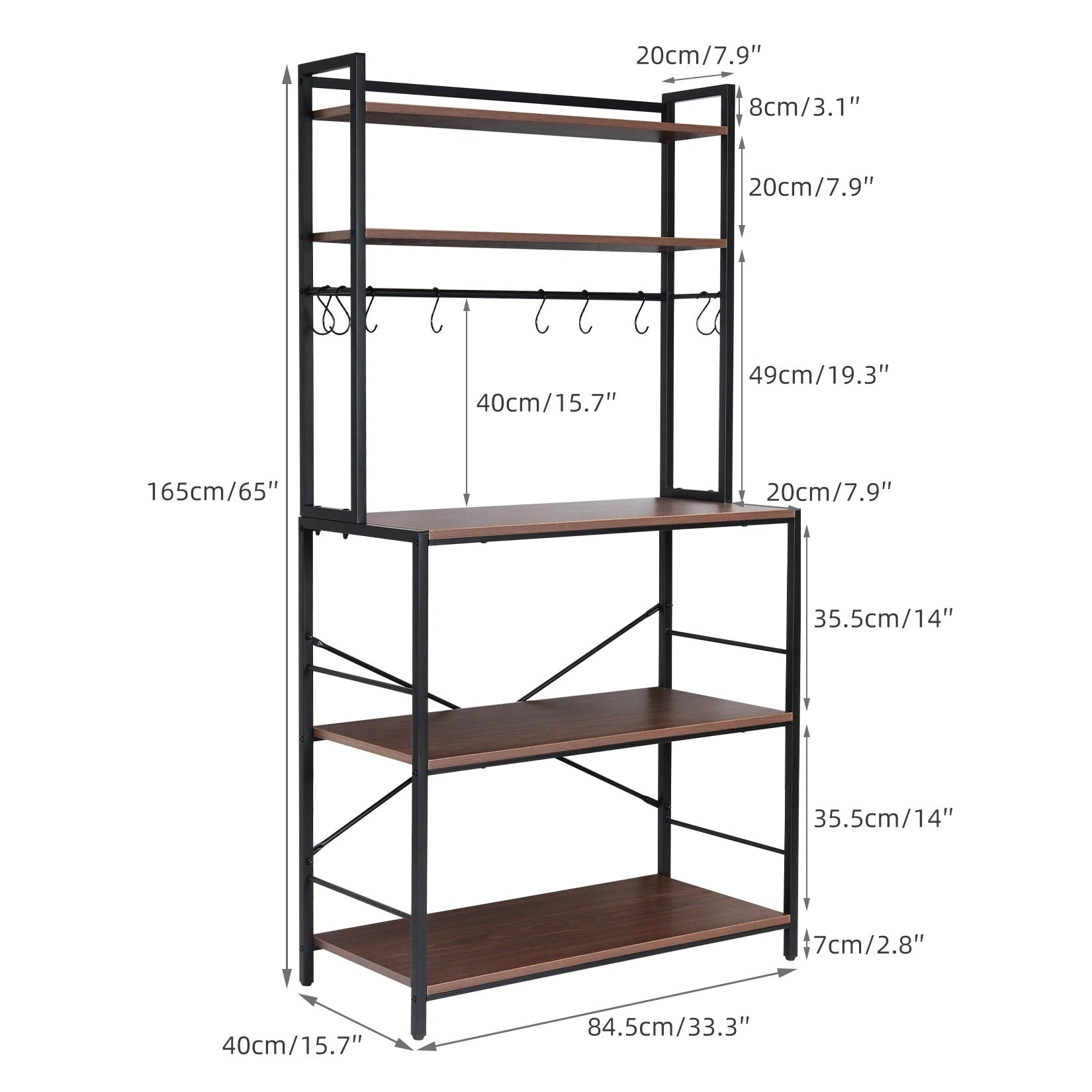 5-Tier Kitchen Baker’s Rack