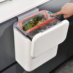 Smart Slide Lid Hanging Trash Can
