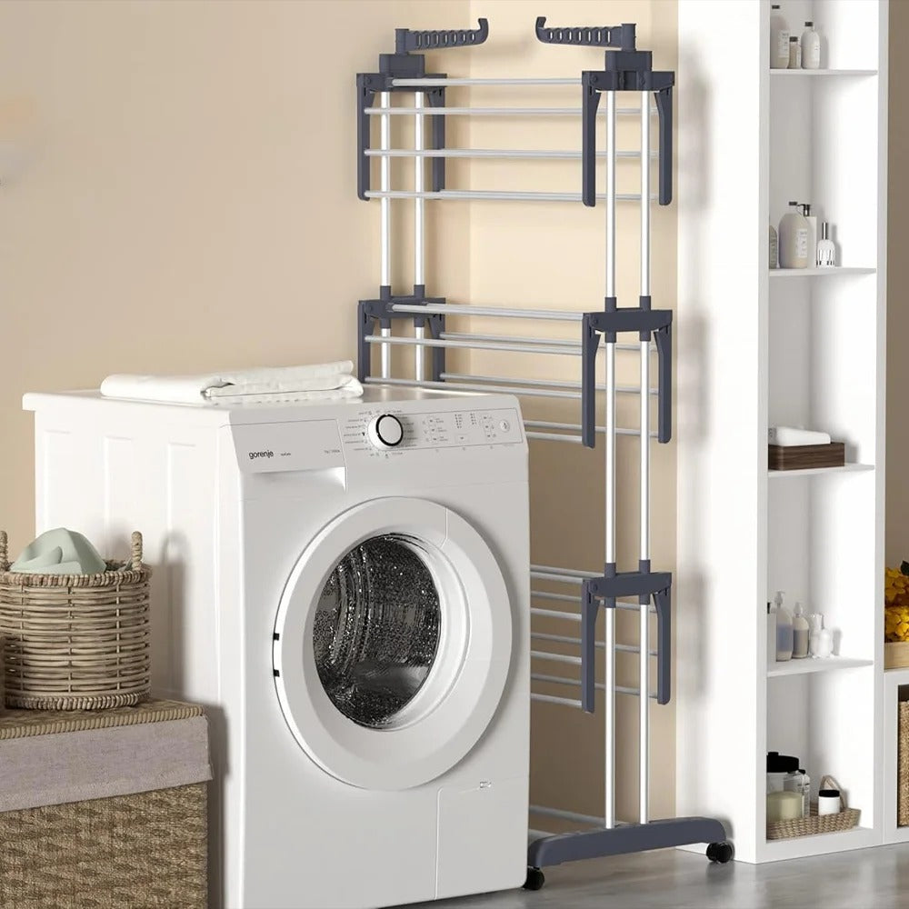 3-Tier Stainless Foldable Garment Hanger