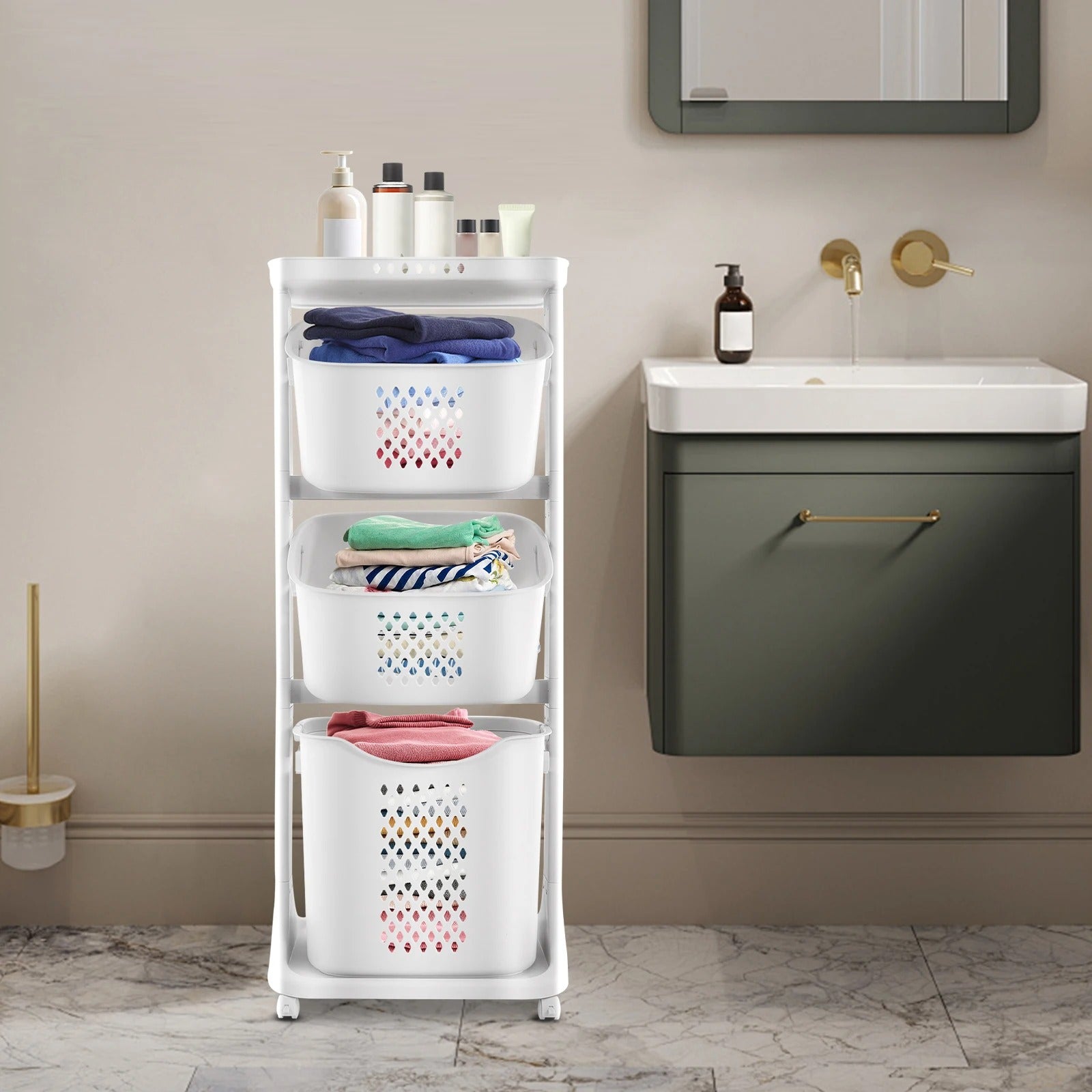 3-Layer Rolling Storage Basket