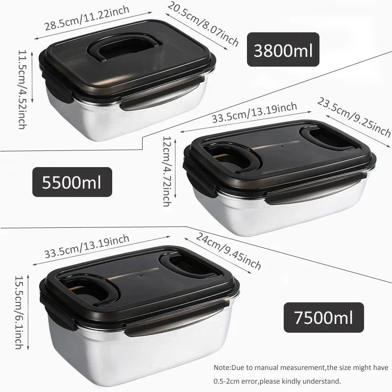Stainless Steel Refrigerator Freezer Lunch Box