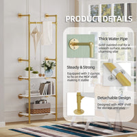 Industrial Pipe Clothes Rail with Shelves | Bedroom | Luvasmr - Satisfyingly Organised
