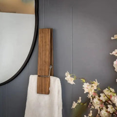 Giant Wooden Towel Clip Rack