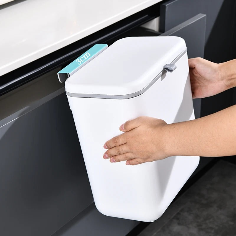 Smart Slide Lid Hanging Trash Can - Luvasmr