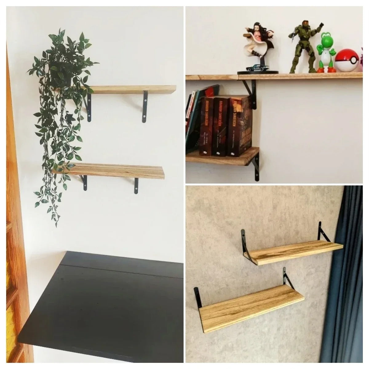Rustic Minimalist Wall Floating Shelf