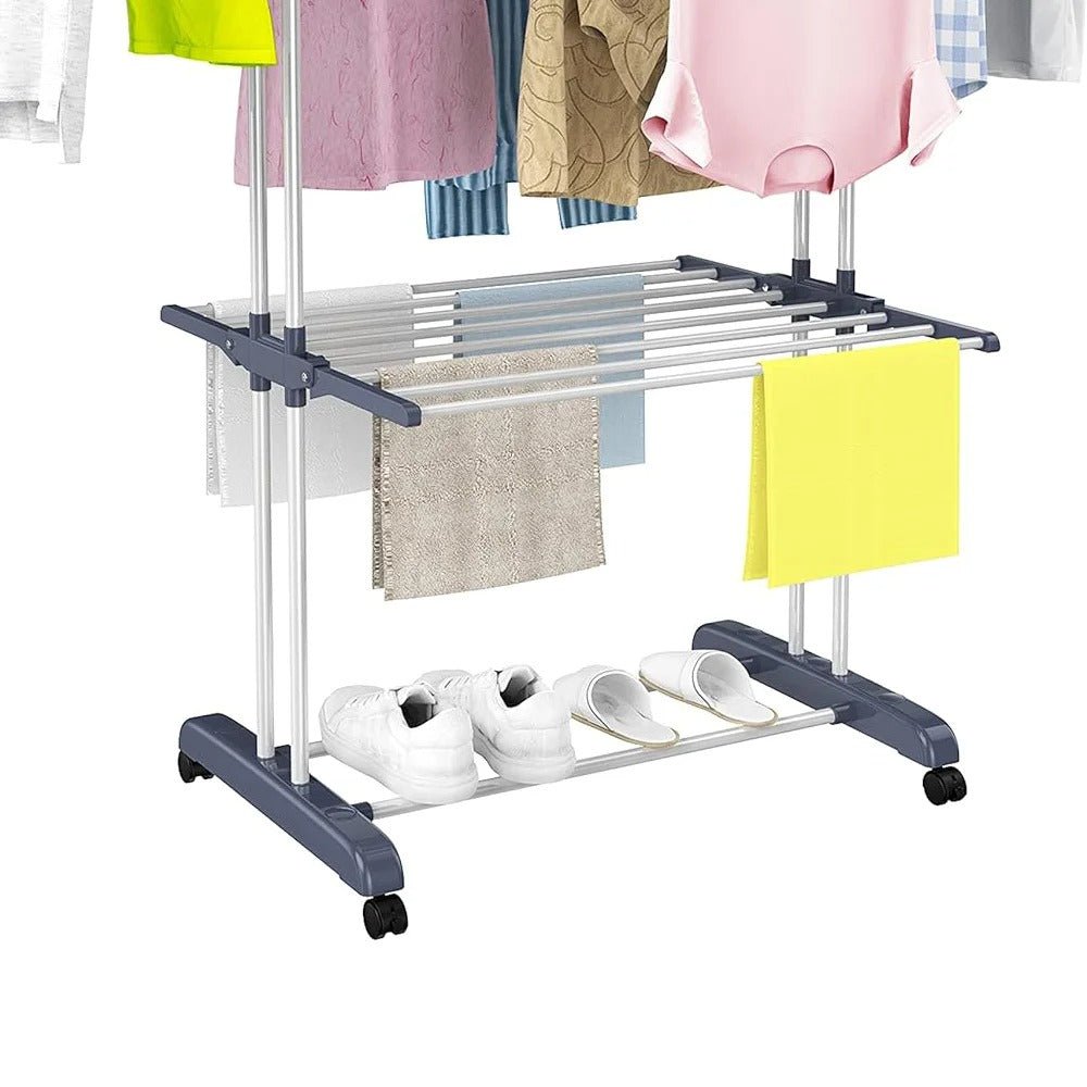 3-Tier Stainless Foldable Garment Hanger