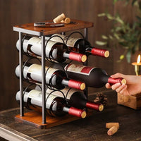 Wooden Countertop Wine Rack