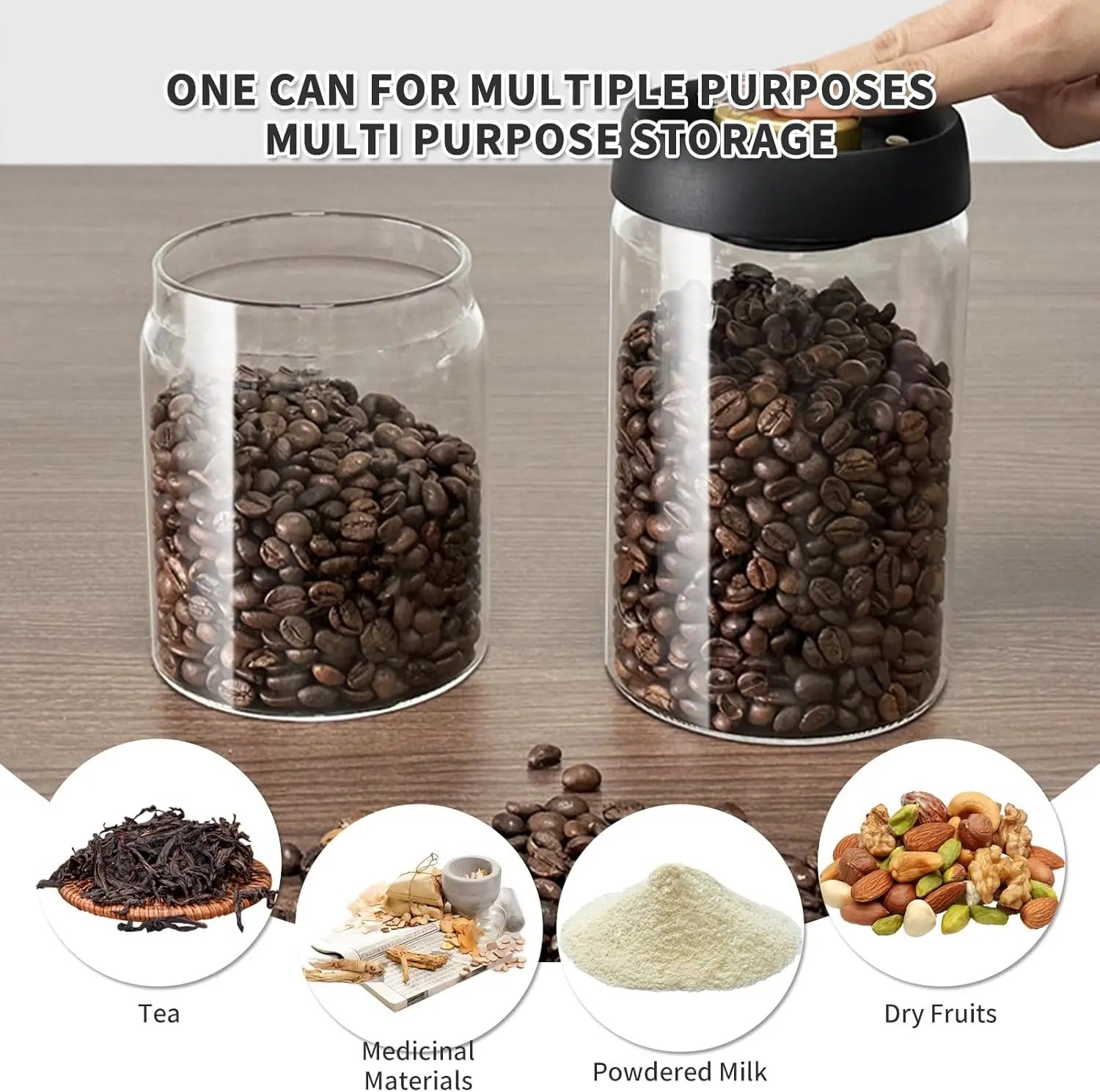 Airtight Glass Vacuum Sealed Jug