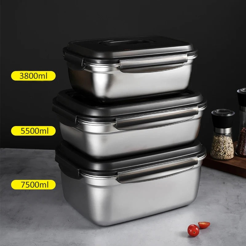 Stainless Steel Refrigerator Freezer Lunch Box