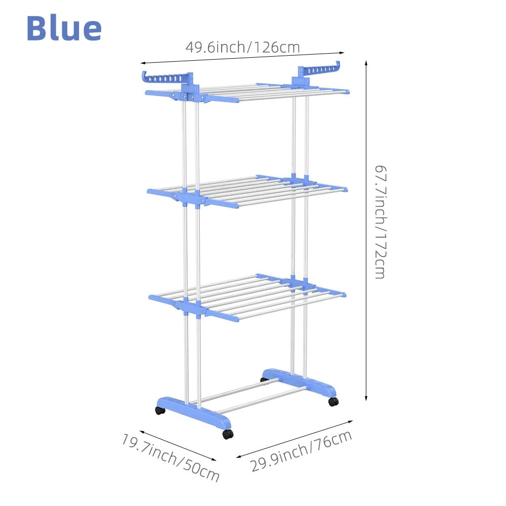 3-Tier Stainless Foldable Garment Hanger