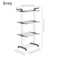 3-Tier Stainless Foldable Garment Hanger