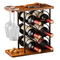 Wooden Countertop Wine Rack